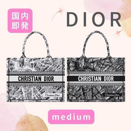 新作！即発！DIOR ブックトート ミディアムバッグ Plan de Paris